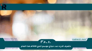 «تعرف الآن» عدد حجاج موسم الحج 1446هـ هذا العام